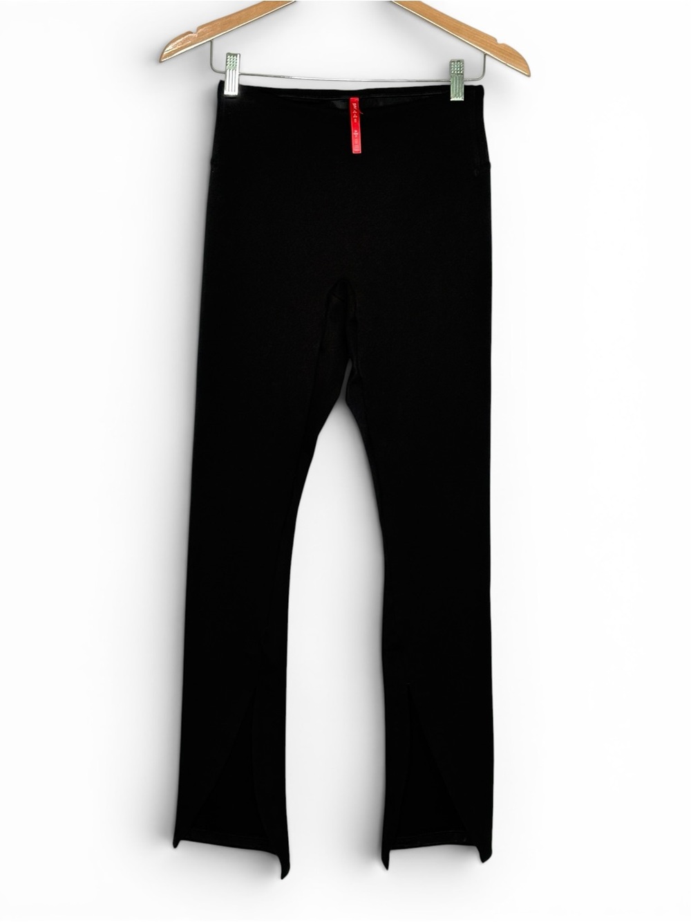 Spanx Black Perfect Front Slit Flare Leggings Ponte Pant Size S Tall 20584T - Picture 2 of 12